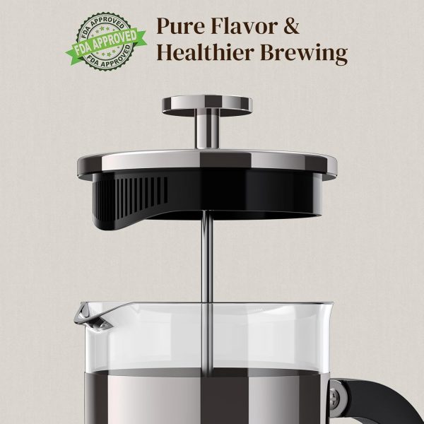 Veken French Press Coffee Maker Borosilicate Glass Manual-1