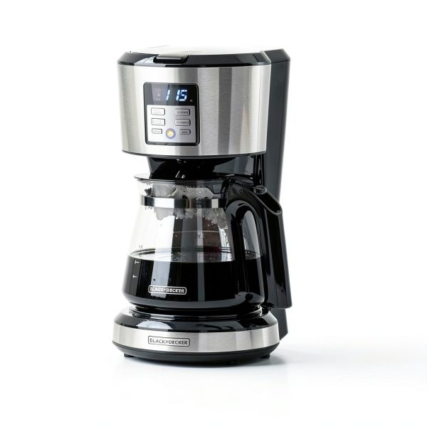 BLACK+DECKER Programmable Drip Coffee Machine 12-Cup Silver-3