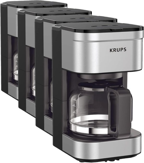 KRUPS Filter Coffee Maker Compact Stainless Steel 5-Cup-0