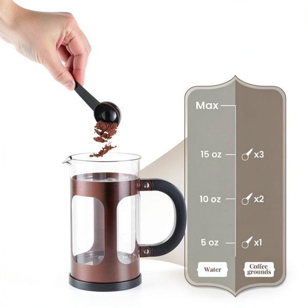 Veken French Press Coffee Maker Borosilicate Glass Stainless-6