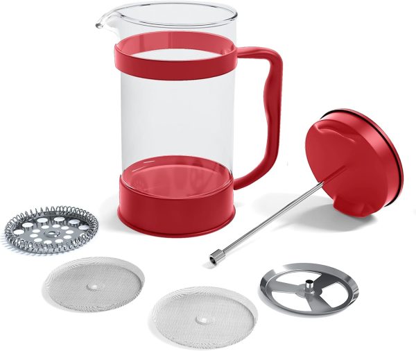 Utopia Kitchen French Press Coffee Maker Glass Plastic-8