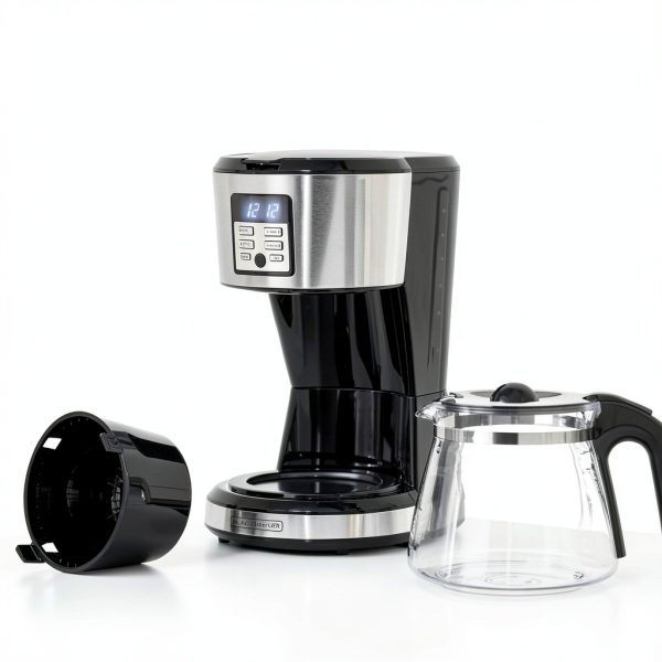 BLACK+DECKER Programmable Drip Coffee Machine 12-Cup Silver-6