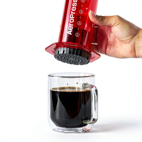AeroPress Clear Black Coffee Press Tritan Travel French-4