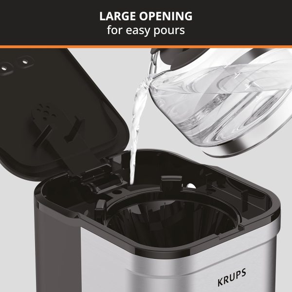 KRUPS Filter Coffee Maker Compact Stainless Steel 5-Cup-3