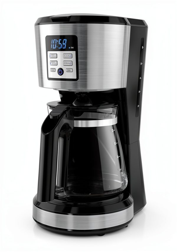 BLACK+DECKER Programmable Drip Coffee Machine 12-Cup Silver-0