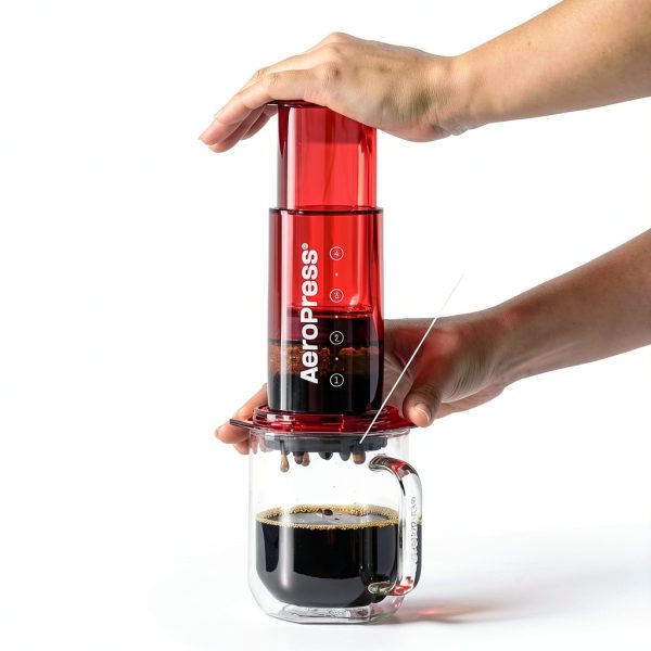 AeroPress Clear Black Coffee Press Tritan Travel French-1