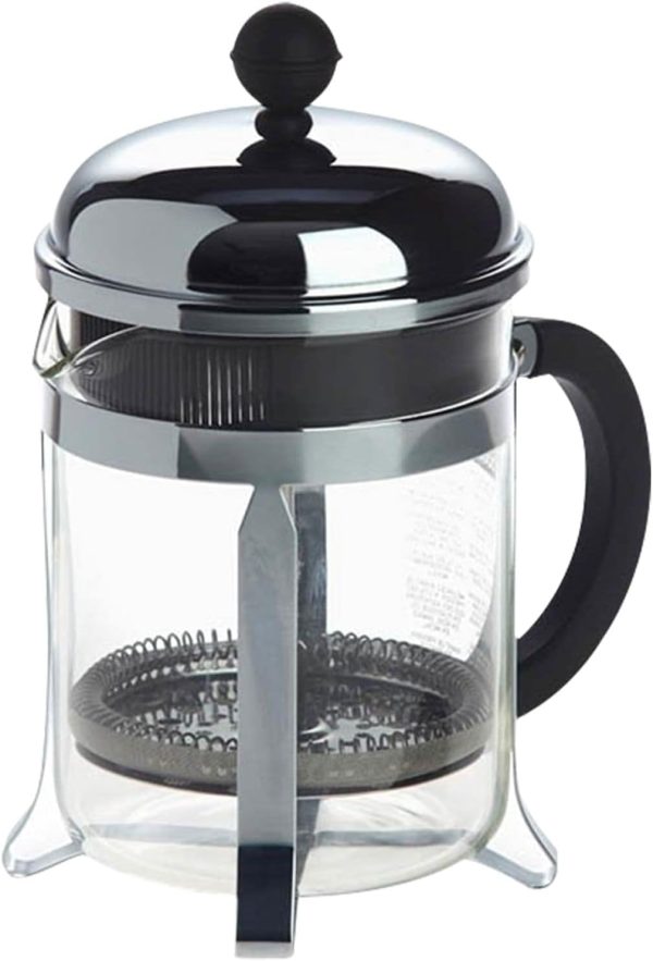 Bodum French Press Coffee Maker Stainless Steel Glass-0
