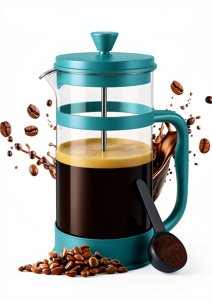 Installing Utopia Kitchen French Press Coffee Maker Borosilicate Glass on a wooden desk