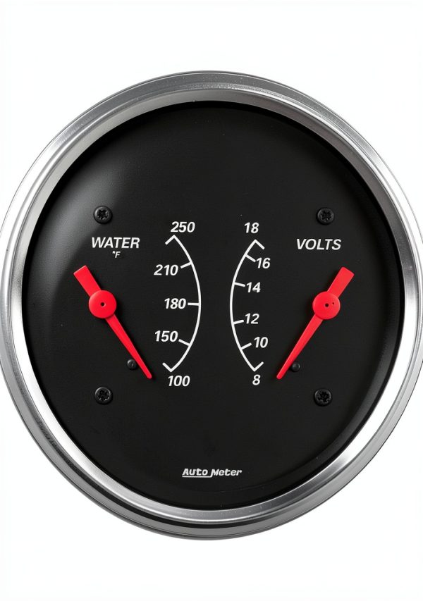 Auto Meter Water Temp Gauge Black Plastic-1