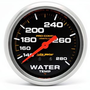 Auto Meter Water Temperature Gauge Brass-0