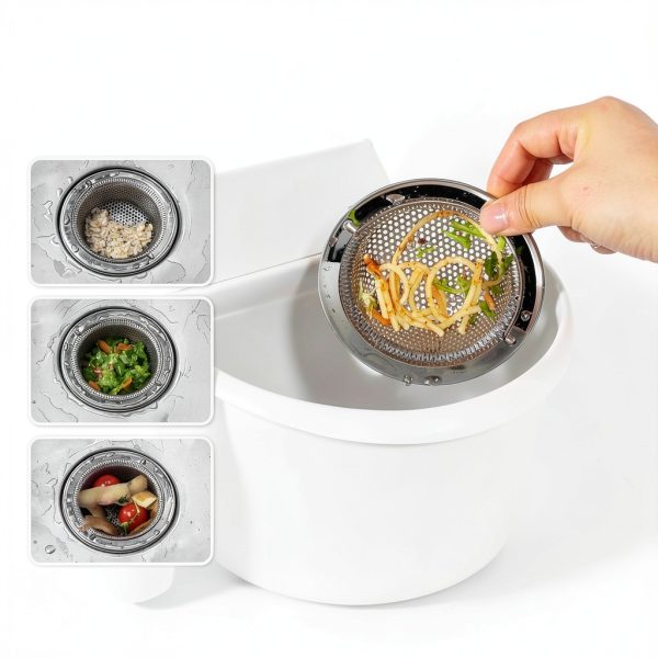 MR.SIGA Stainless Steel Sink Strainer AntiClog-6