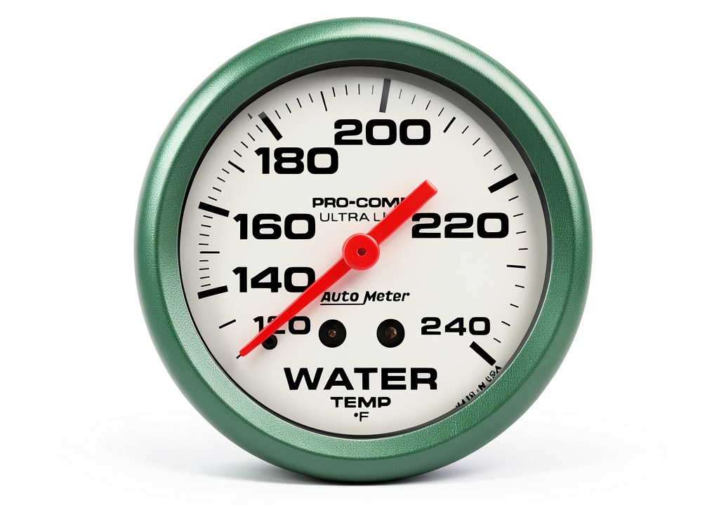 Installing Auto Meter JEGS water temperature gauge on a race car dashboard