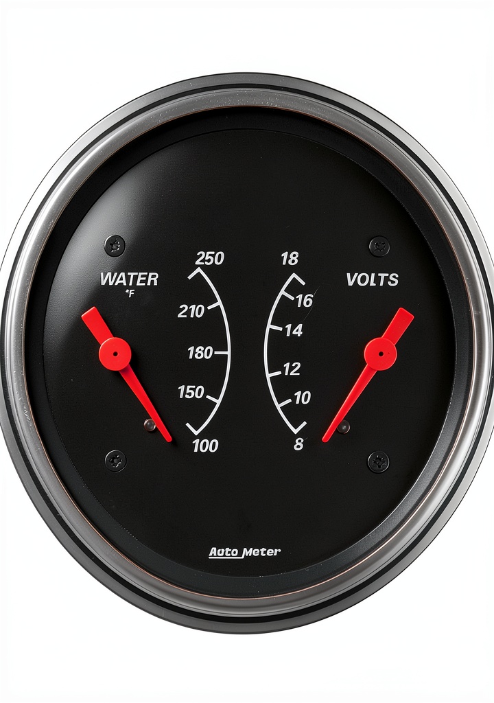Auto Meter gauge installed in a race car dashboard
