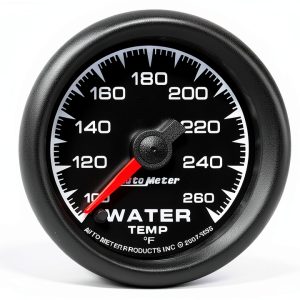 Auto Meter 5955 ES 2-1/16" Sweep Electric Water Temp Gauge Red LED-0