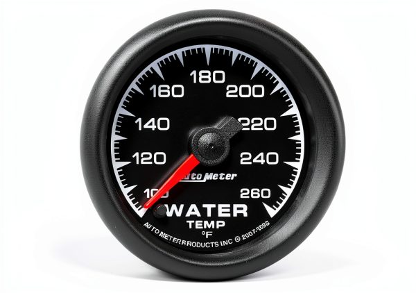 Auto Meter 5955 ES 2-1/16" Sweep Electric Water Temp Gauge Red LED-0