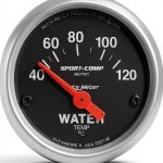 Auto Meter 3337-M Water Temp Gauge Kit 12V/16V Incandescent Dial-0