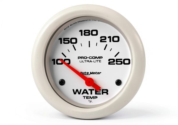 Auto Meter Electric Water Temp Gauge 4437 Ultra-Lite with Dial-0