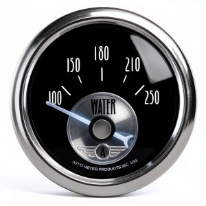 Auto Meter Water Temperature Gauge 2038 with White LED Aluminum-0