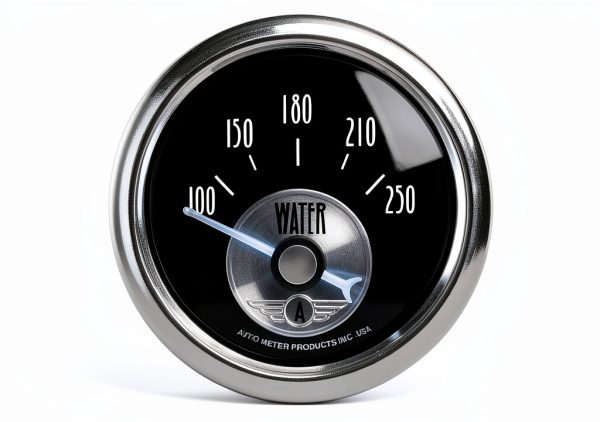 Auto Meter Water Temperature Gauge 2038 with White LED Aluminum-0