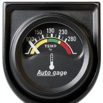 Auto Meter 2355 Electric Water Temp Gauge with Incandescent Dial Kit-0