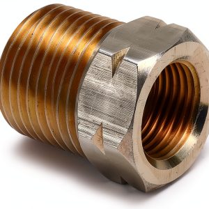 Auto Meter Brass Adapter 1/2" NPT to 5/8-18" Female Model 2372-0