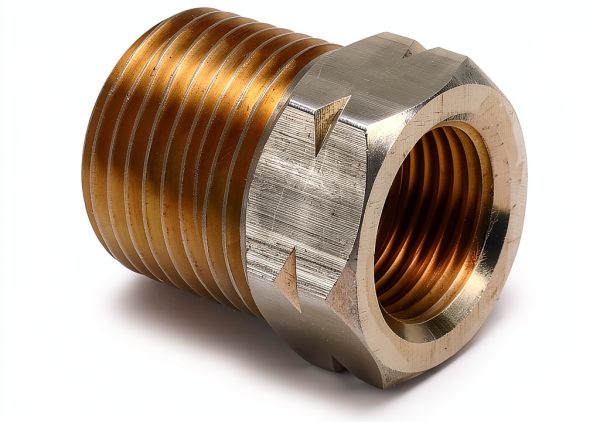 Auto Meter Brass Adapter 1/2" NPT to 5/8-18" Female Model 2372-0