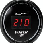 Auto Meter 6337 Digital Water Temp Gauge 2-1/16" 0-300°F LED-0