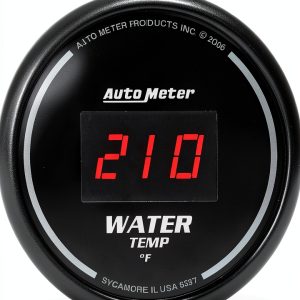 Auto Meter 6337 Digital Water Temp Gauge 2-1/16" 0-300°F LED-0