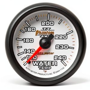 Auto Meter Water Temperature Gauge 7532 Phantom II 2-1/16in 120-240-0