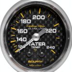 Mechanical Water Temperature Gauge AUTO METER 4732 Carbon Fiber Gauge-0