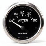 Auto Meter Cobra Electric Water Temperature Gauge 201015 Dual Voltage-0