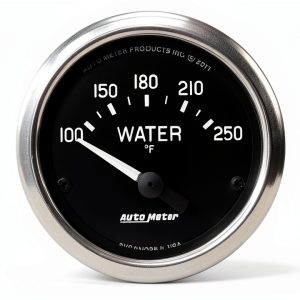 Auto Meter Cobra Electric Water Temperature Gauge 201015 Dual Voltage-0