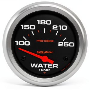 Auto Meter Water Temp Gauge 5437 with Incandescent Light and NPT Kit-0