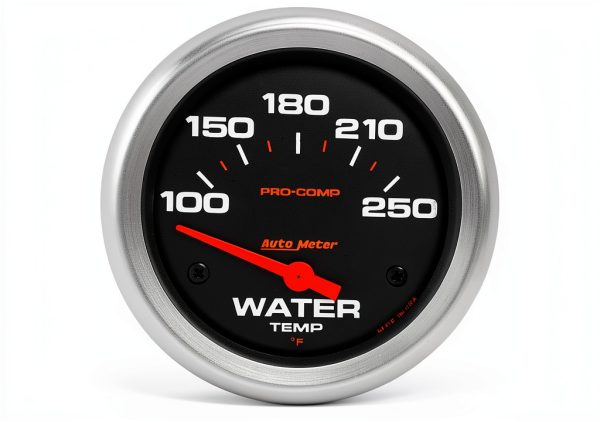 Auto Meter Water Temp Gauge 5437 with Incandescent Light and NPT Kit-0