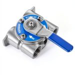 Rendroz 3/4" NPT Steel Bypass Valve Fits Fleck Heads, Replaces 60040SS-0