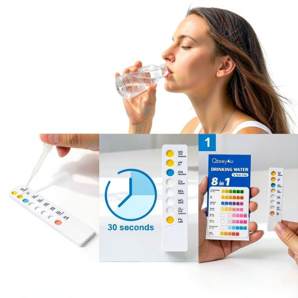 Lead Water Test Kit 8-in-1 Home Drinking Kit by Qteeyou W-8-2