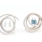 Diffuser Stones 4 Pack 2 White 2 Gray with Silicone Tubing A2Z Ozone-0