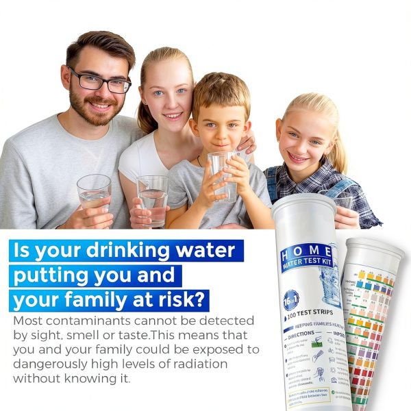 Water Testing Kit 17-in-1 with 100 Strips & 4 Bacteria Tests HEVEIS-5