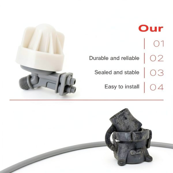 Water Softener Nozzle and Venturi Assembly Kit by Fit4drive White-4