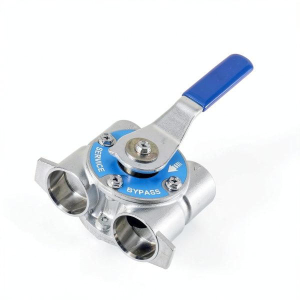 Rendroz 3/4" NPT Steel Bypass Valve Fits Fleck Heads, Replaces 60040SS-3