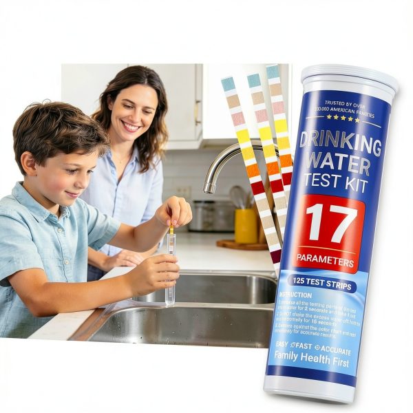 23-in-1 Home Drinking Water Testing Kit - 155 Strips,Tap and Well Water Test Kit for Hardness, Lead, Iron, Copper, Chlorine, Fluoride-1