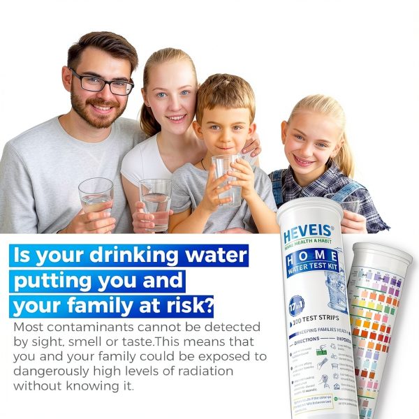 21 in 1 Water Test Kit HEVEIS - 120 Strips and 4 Bacteria Tests-5